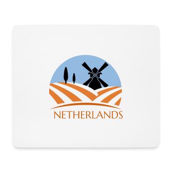 Hollande Netherlands Amsterdam cadeau vacances - Tapis de souris (format paysage) - blanc - Devant