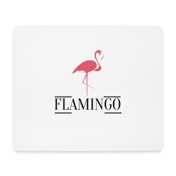 flamant - Tapis de souris (format paysage) - blanc - Devant
