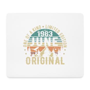 Légendaire depuis juin 1983 cadeau d’anniversaire 1983 - Tapis de souris (format paysage) - blanc - Devant