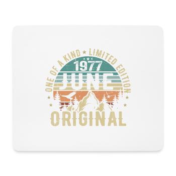 Légendaire depuis juin 1977 cadeau d’anniversaire 1977 - Tapis de souris (format paysage) - blanc - Devant