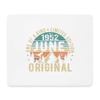 Legendär Seit Juni 1952 Geburtstag Geschenk 1952 - Mousepad (Querformat) - Weiß - Vorne