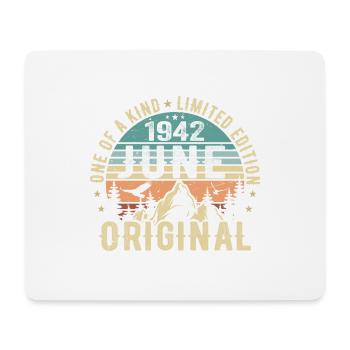 Legendär Seit Juni 1942 Geburtstag Geschenk 1942 - Mousepad (Querformat) - Weiß - Vorne