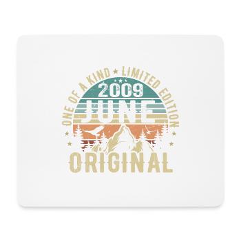 Legendär Seit Juni 2009 Geburtstag Geschenk 2009 - Mousepad (Querformat) - Weiß - Vorne