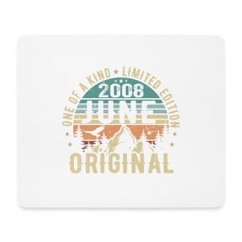 Legendär Seit Juni 2008 Geburtstag Geschenk 2008 - Mousepad (Querformat) - Weiß - Vorne