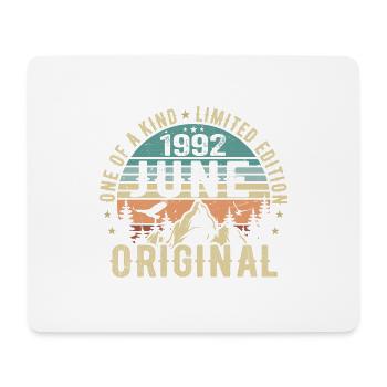 Légendaire depuis juin 1992 Cadeau d’anniversaire 1992 - Tapis de souris (format paysage) - blanc - Devant