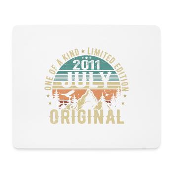 Juli 2011 Geburtstag Juli 2011 Geburtstagsgeschenk - Mousepad (Querformat) - Weiß - Vorne