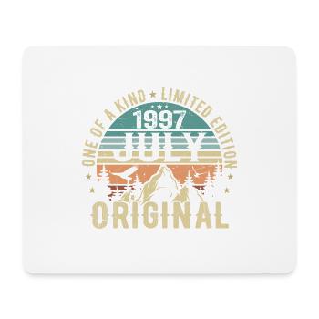 July 1997 Birthday July 1997 Birthday Gift - Mouse Pad (horizontal) - white - Front