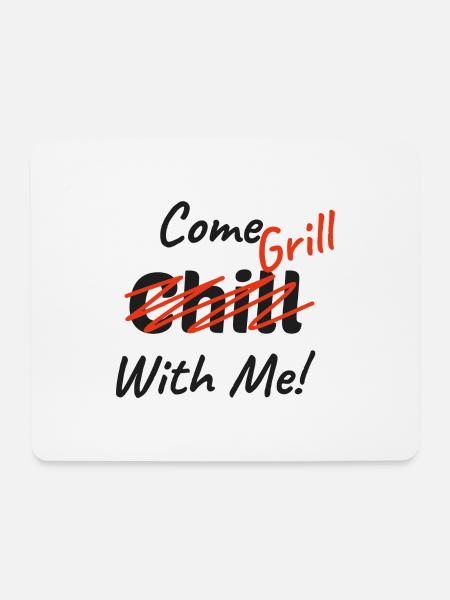 Chill mit Mir - Grill mit Mir - Mousepad (Querformat) - Weiß