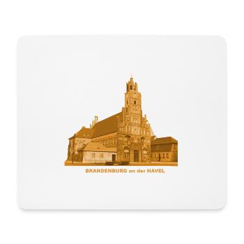 Brandebourg, Havel, Vieille ville, Hôtel de ville, Gothique - Tapis de souris (format paysage) - blanc - Devant