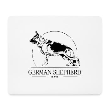 GERMAN SHEPHERD IGP Dog Wilsigns Dogs - Mouse Pad (horizontal) - white - Front