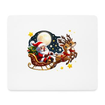 Noël - Tapis de souris (format paysage) - blanc - Devant