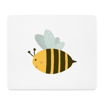 Abeille douce - Tapis de souris (format paysage) - blanc - Devant