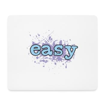 easy - Mousepad (Querformat) - Weiß - Vorne