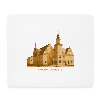 Hôtel de ville de Coswig Anhalt Saxe-Anhalt Elbe - Tapis de souris (format paysage) - blanc - Devant