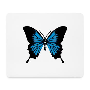 Butterfly - Mouse Pad (horizontal) - white - Front