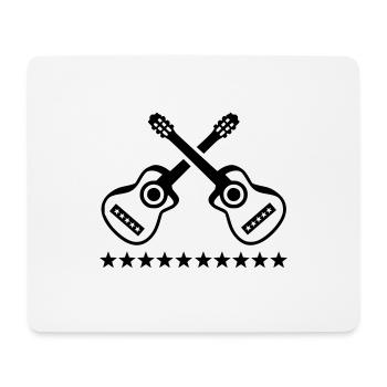 Guitare Guitare Musique Son Musique - Tapis de souris (format paysage) - blanc - Devant