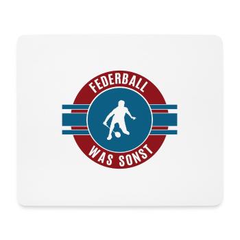 Federball Federballer Federballspieler Badminton - Mousepad (Querformat) - Weiß - Vorne