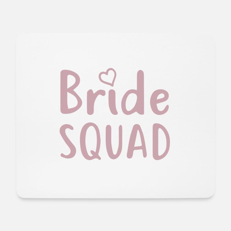 Bachelorette Party - BRIDE SQUAD - Mouse Pad (horizontal) - white