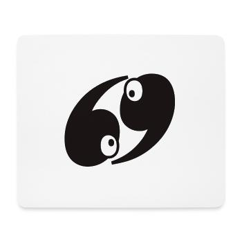 69 - Mousepad (Querformat) - Weiß - Vorne