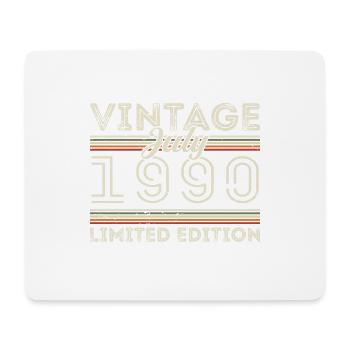Juli 1990 Juli Geburtstagsgeschenk Juli 1990 - Mousepad (Querformat) - Weiß - Vorne