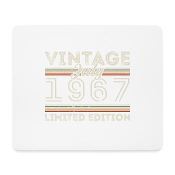 Juli 1967 Juli Geburtstagsgeschenk Juli 1967 - Mousepad (Querformat) - Weiß - Vorne
