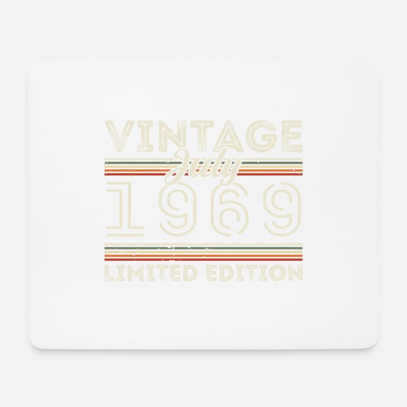 Juli 1969 Juli Geburtstagsgeschenk Juli 1969 - Mousepad (Querformat) - Weiß
