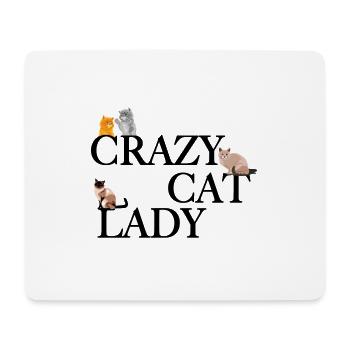 Crazy Cat Lady - Mouse Pad (horizontal) - white - Front