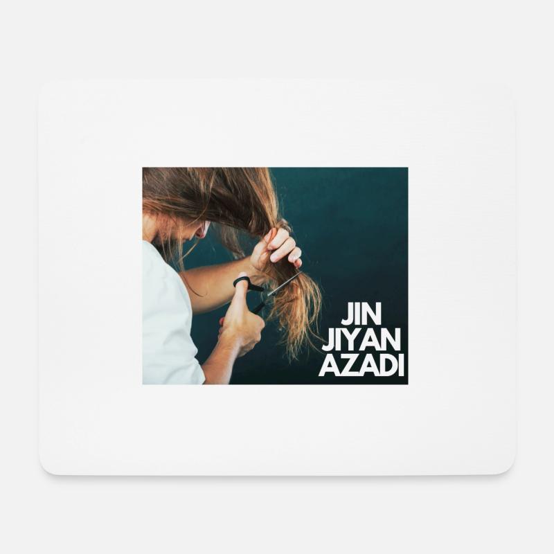 Jin Jiyan Azadi - Frauen Leben Freiheit - Mousepad (Querformat) - Weiß