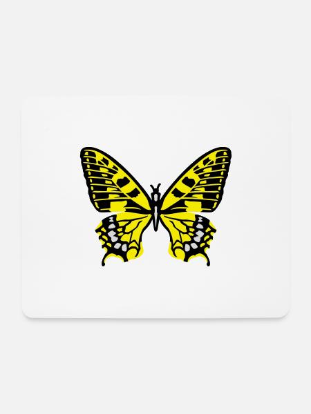 butterfly - Mouse Pad (horizontal) - white
