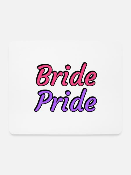 Braut Pride - Lesbische Hochzeit - Mousepad (Querformat) - Weiß