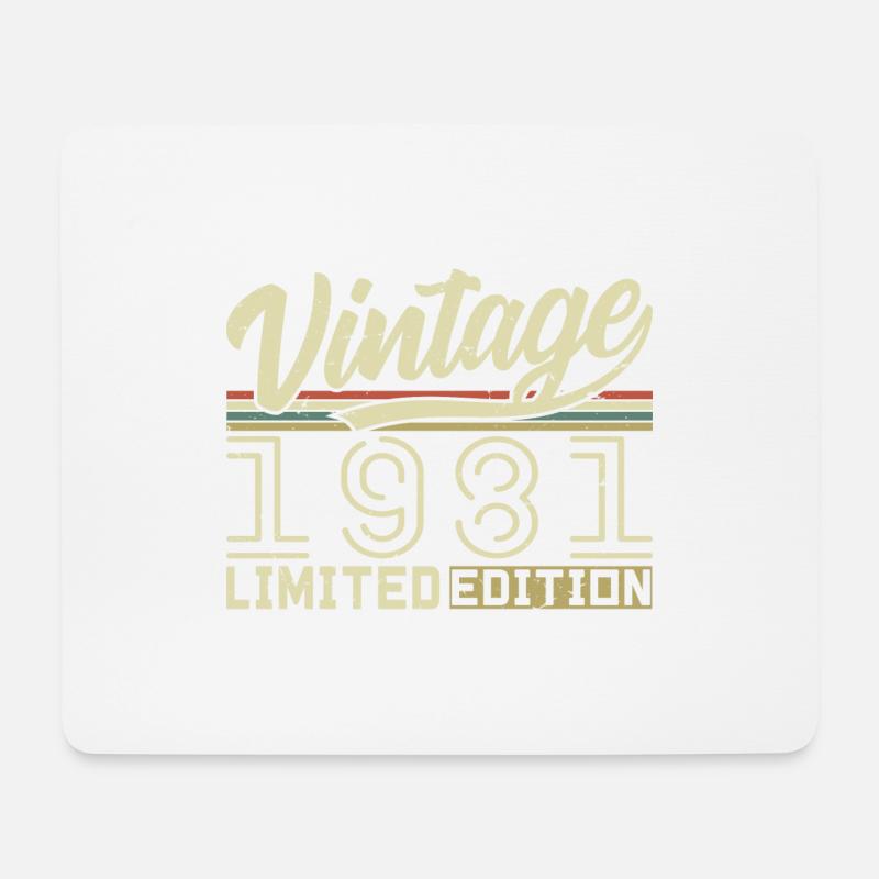 Legende seit 1981 Geboren 1981 Geburtstag 43 Jahre - Mousepad (Querformat) - Weiß