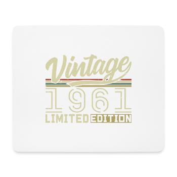 Legende seit 1961 Geboren 1961 Geburtstag 63 Jahre - Mousepad (Querformat) - Weiß - Vorne