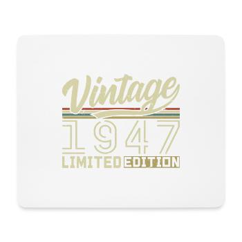 Legend since 1947 Born 1947 Birthday 77 years old - Mouse Pad (horizontal) - white - Front