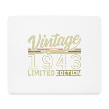 Legende seit 1943 Geboren 1943 Geburtstag 81 Jahre - Mousepad (Querformat) - Weiß - Vorne