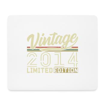 Legende seit 2014 Geboren 2014 Geburtstag 10 Jahre - Mousepad (Querformat) - Weiß - Vorne