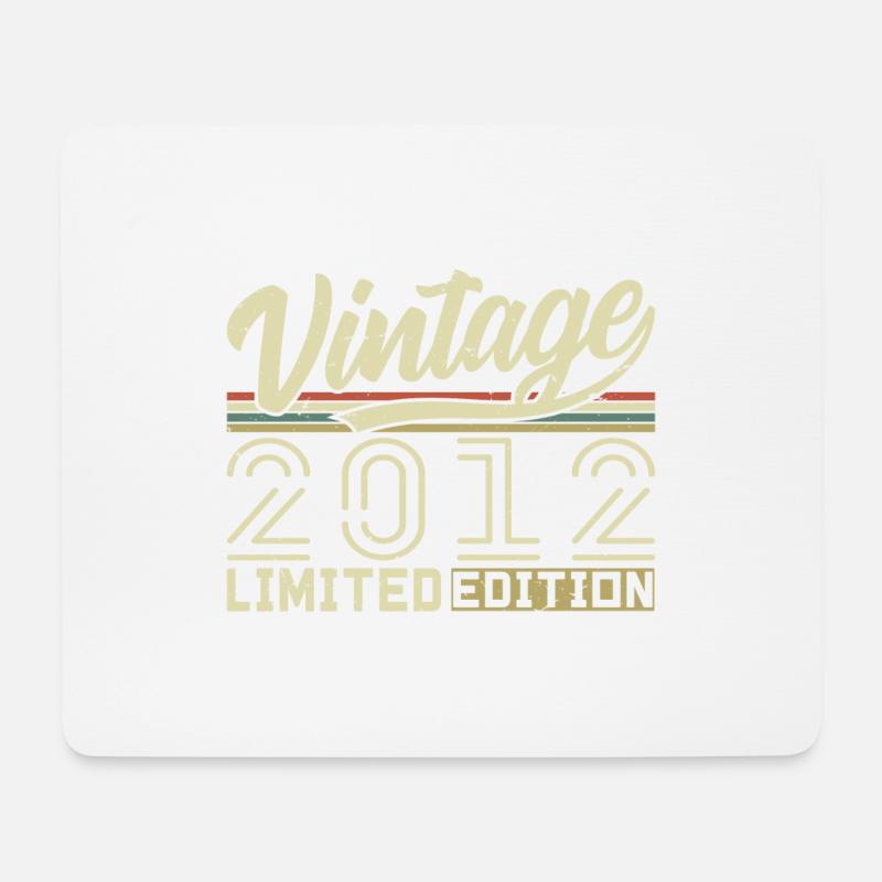 Legende seit 2012 Geboren 2012 Geburtstag 12 Jahre - Mousepad (Querformat) - Weiß