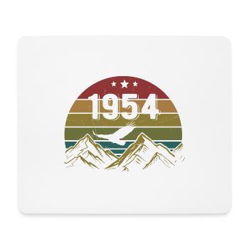 1954 Jahrgang Geburtstag 1954 Retro Geschenkidee - Mousepad (Querformat) - Weiß - Vorne