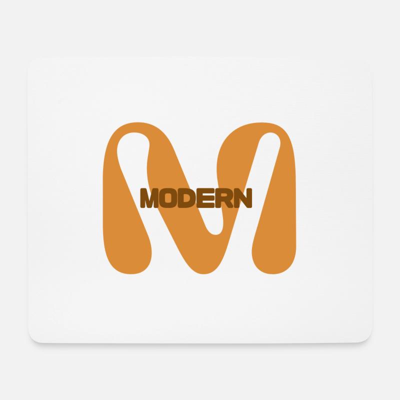 Modern - Mousepad (Querformat) - Weiß