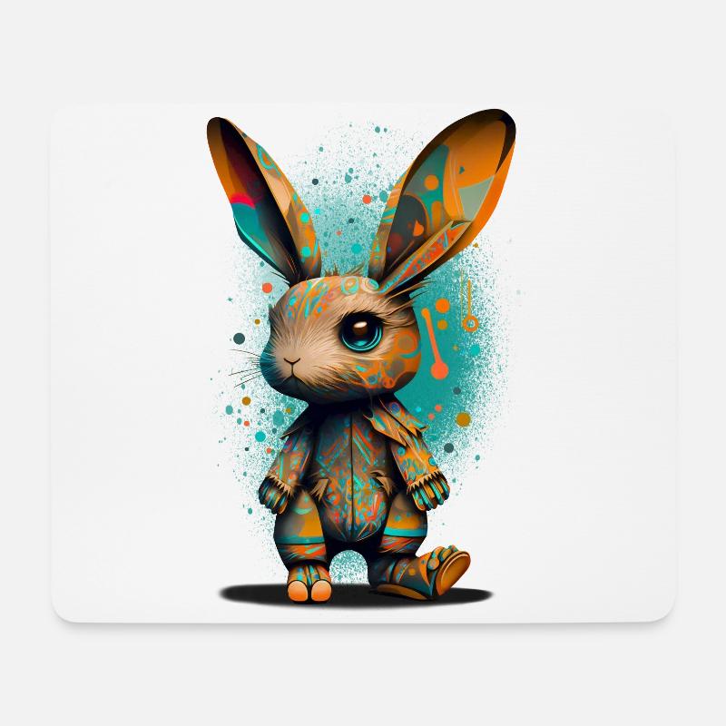 Buddy Bunny - Mousepad (Querformat) - Weiß