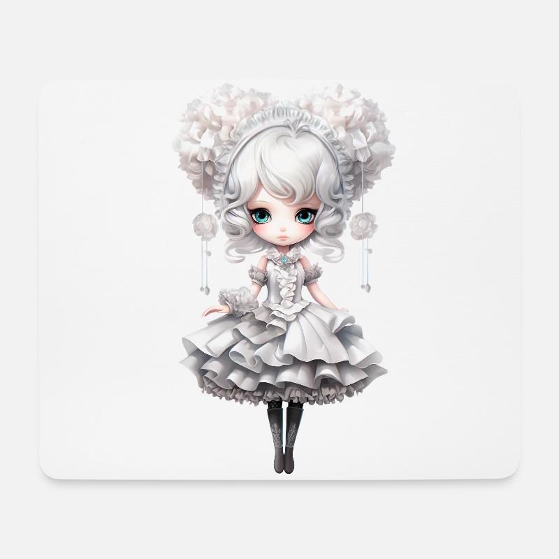 Dollie Cloud - Mousepad (Querformat) - Weiß