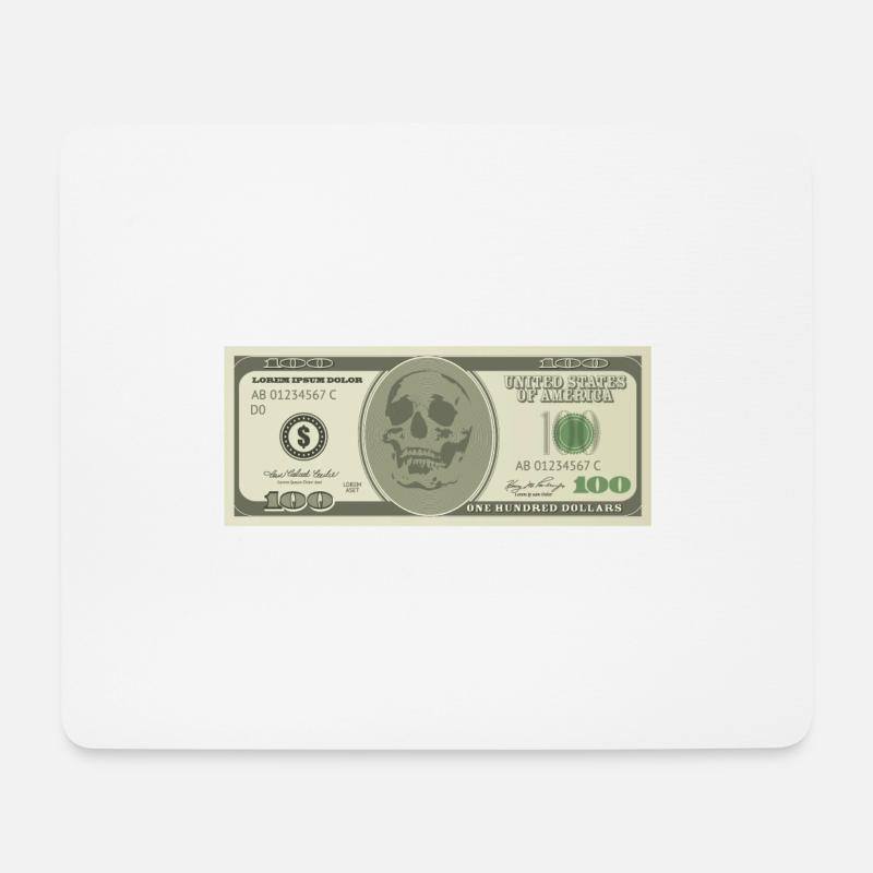 BLACK MONEY - Mousepad (Querformat) - Weiß