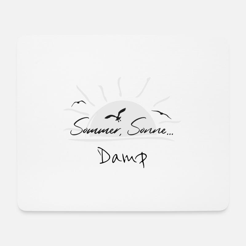 Sommer, Sonne... Damp - Mousepad (Querformat) - Weiß