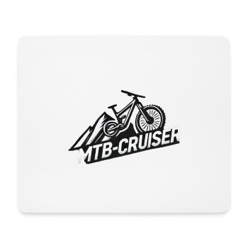 Logo VTT Cruiser - Tapis de souris (format paysage) - blanc - Devant