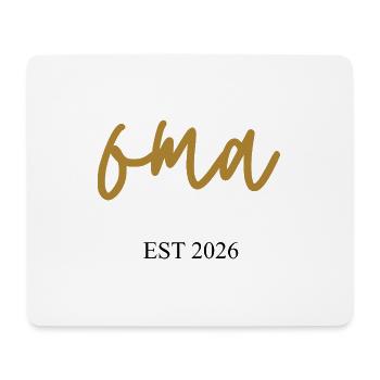 oma est 2026 - Mousepad (Querformat) - Weiß - Vorne
