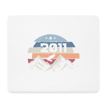 Original 2011 Vintage 2011 Birthday 2011 - Mouse Pad (horizontal) - white - Front