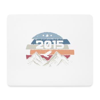Original 2015 Jahrgang 2015 Geburtstag 2015 - Mousepad (Querformat) - Weiß - Vorne
