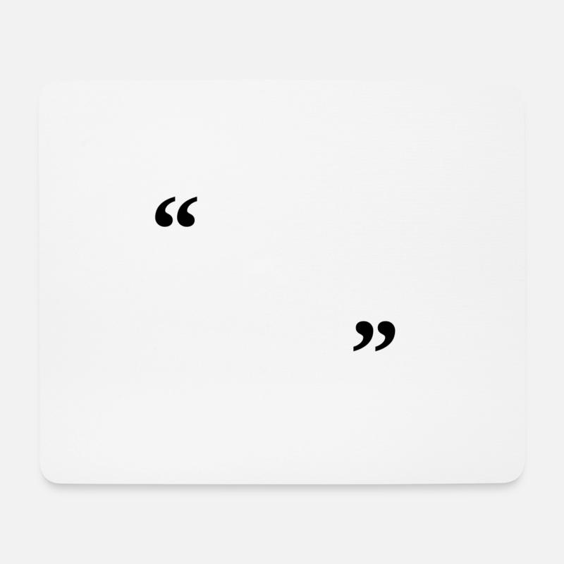 schreib drauf - Mousepad (Querformat) - Weiß