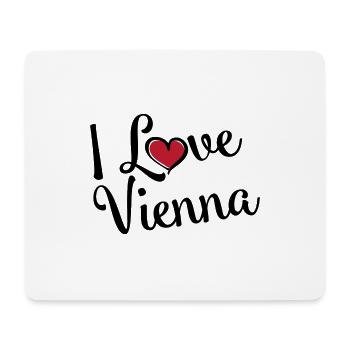 I Love Vienna - Mouse Pad (horizontal) - white - Front