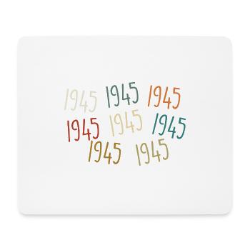 Jahrgang 1945 Geburtsjahr - legendär seit 1945 - Mousepad (Querformat) - Weiß - Vorne