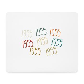 Né en 1955, année de naissance - légendaire depuis 1955 - Tapis de souris (format paysage) - blanc - Devant